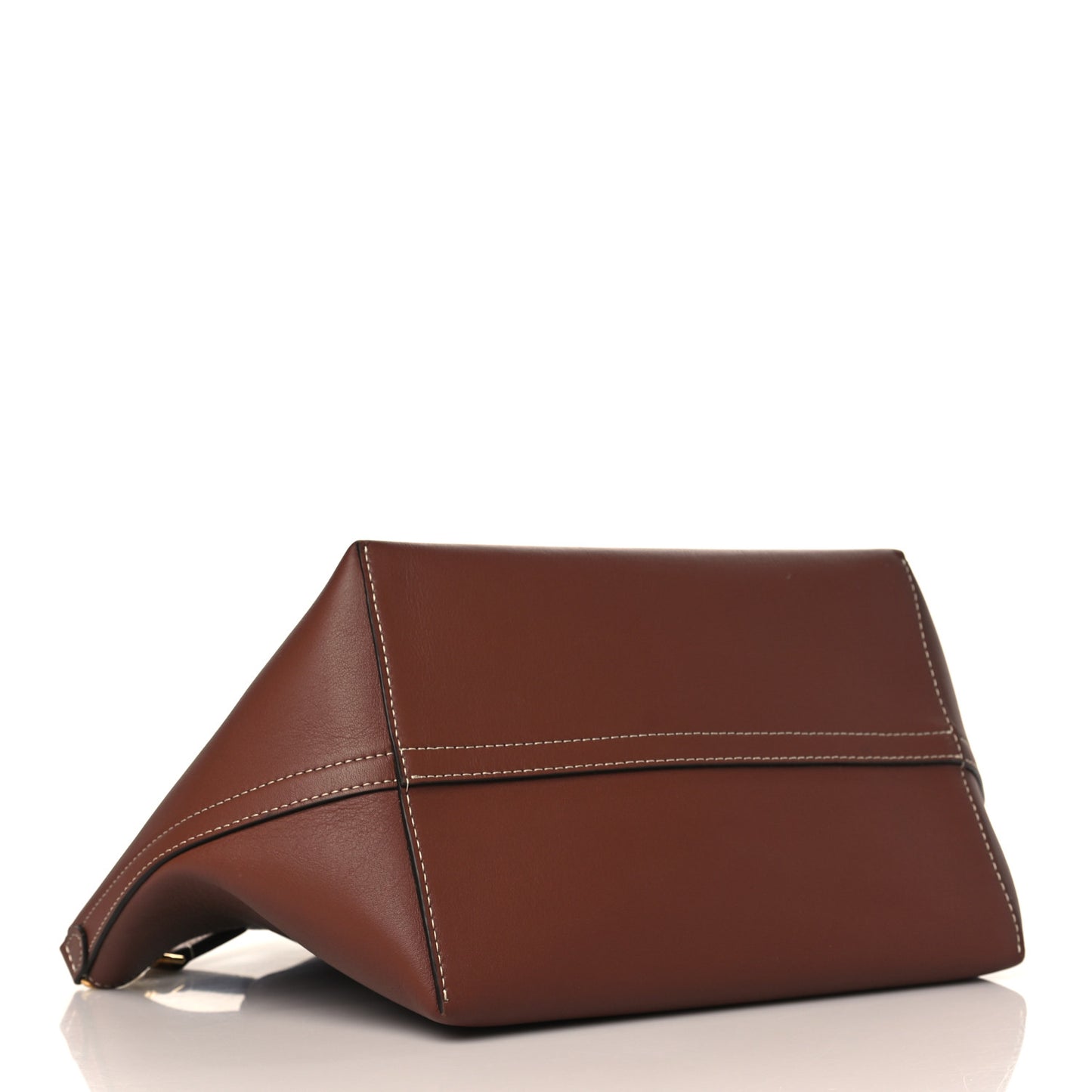 Soft Calfskin Mini Pocket Cabas Tote Tan