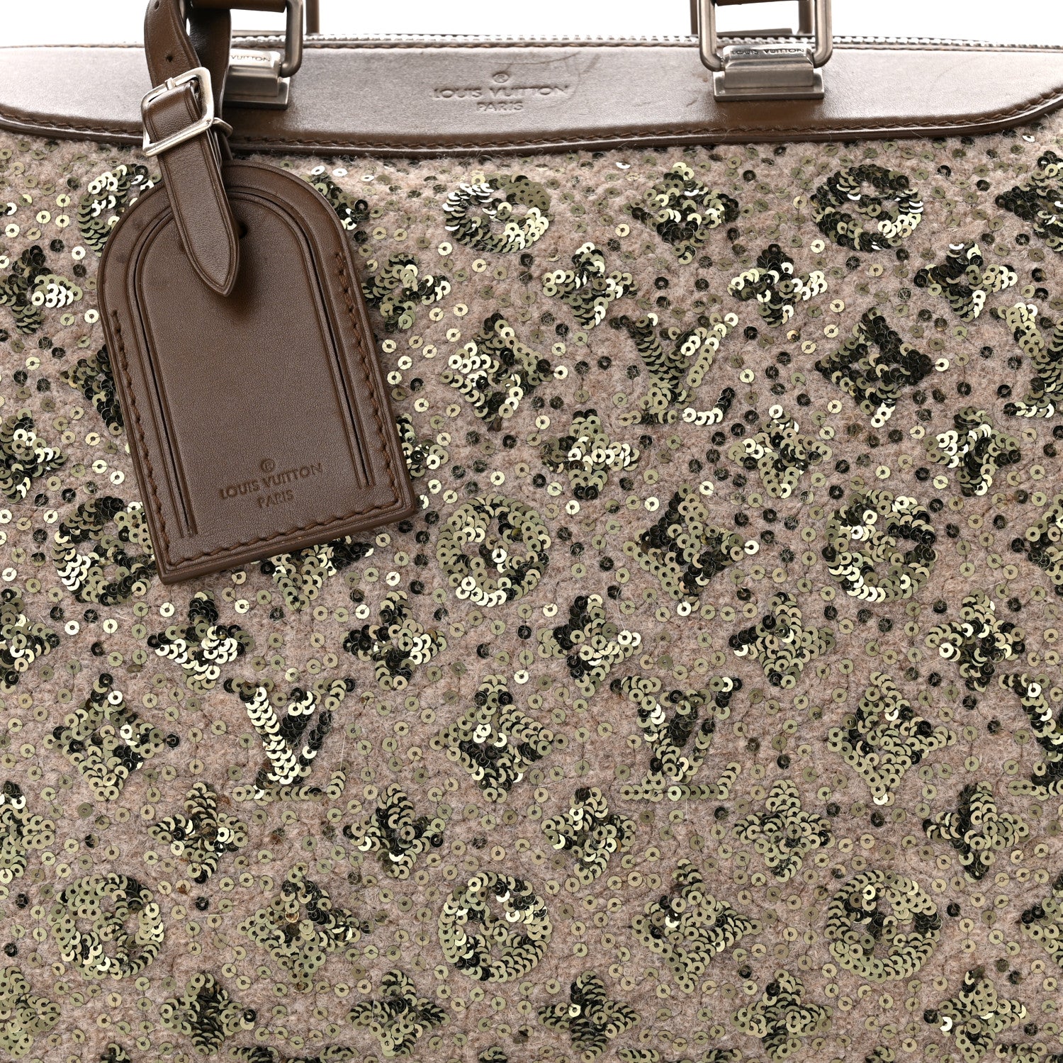 Louis Vuitton Sequin Monogram Sunshine Express Speedy Kaki 7 of 10