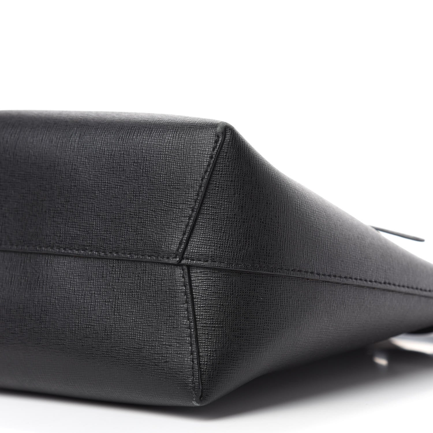 Mansur Gavriel Saffiano Mini Bucket Bag Black Flamma 7 of 19