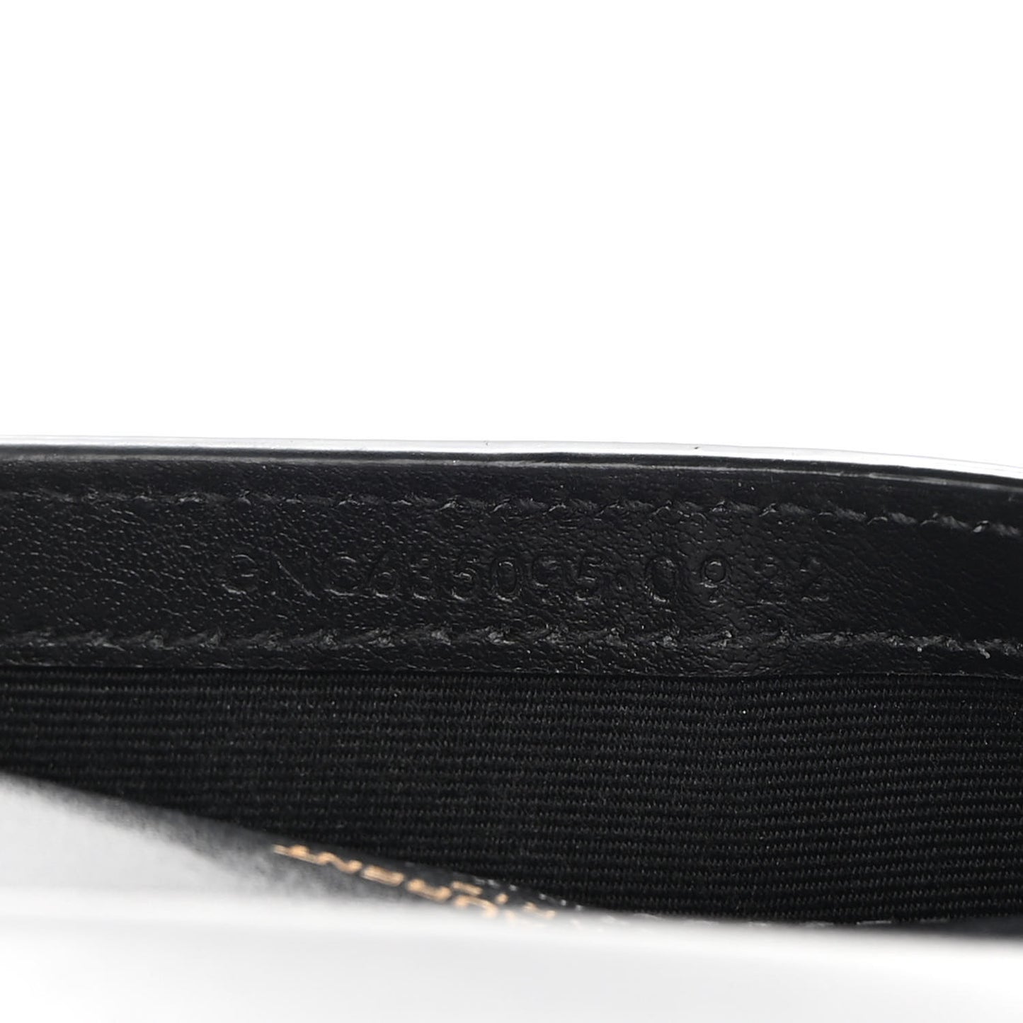 Crocodile Embossed Monogram Phone Holder Crossbody Black