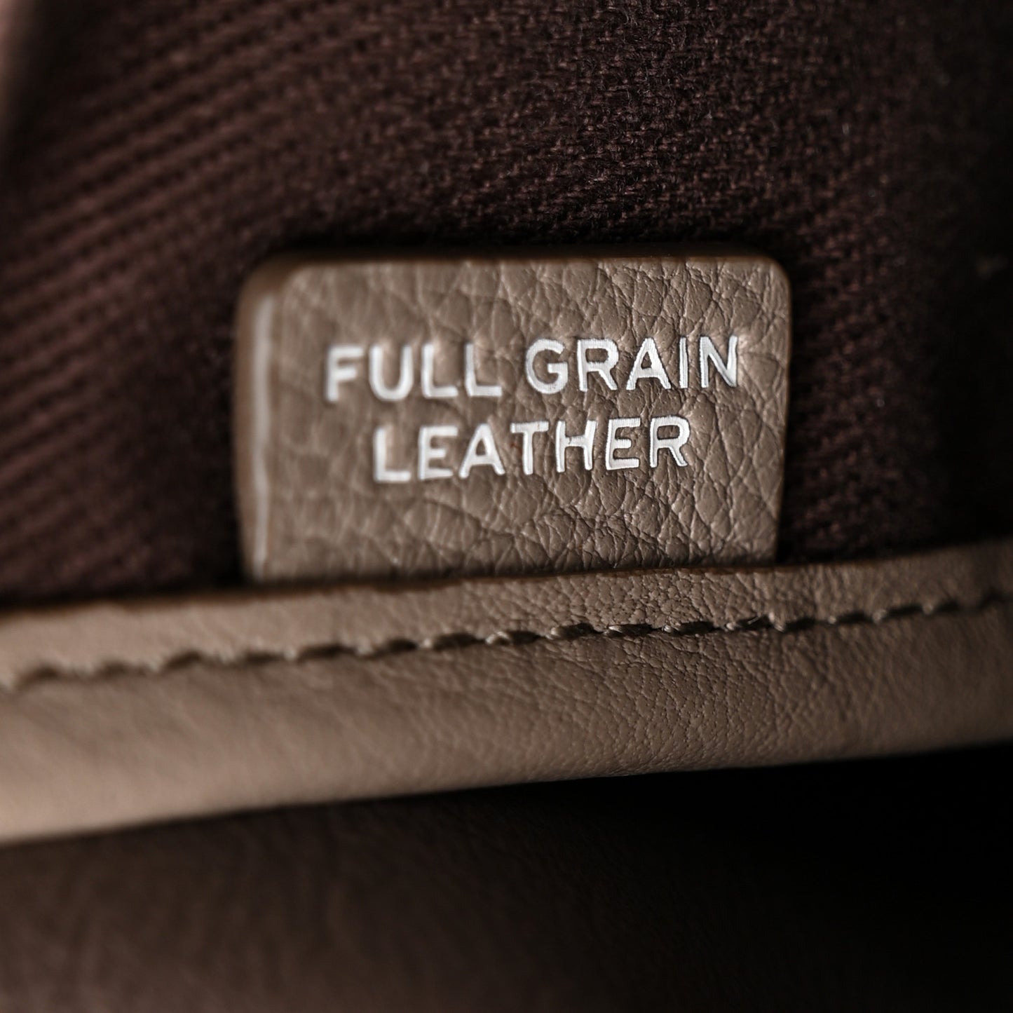 Grained Calfskin Small The Tote Bag Cement