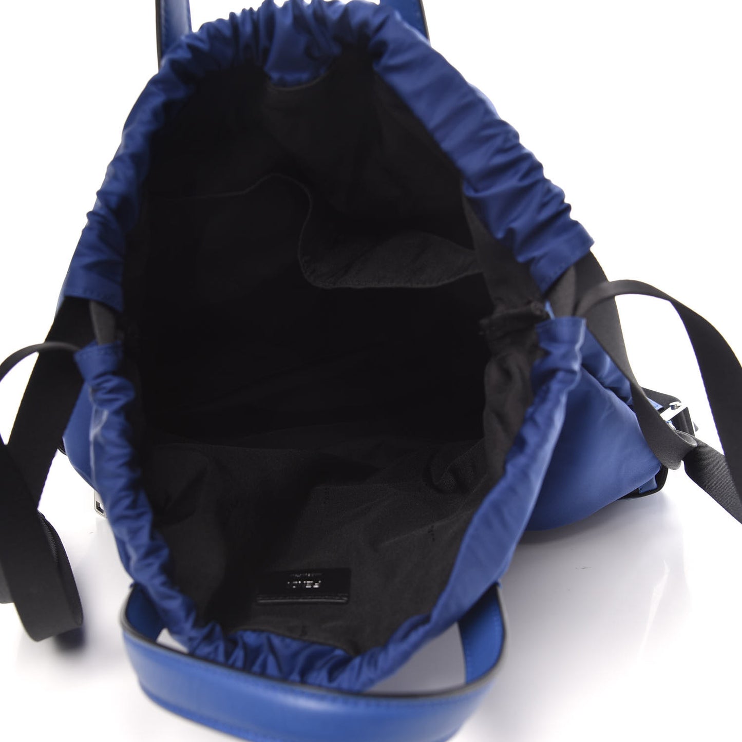 Nylon Vitello Century Vocabulary Drawstring Backpack Blue Cobalto Blue Neon Sunflower