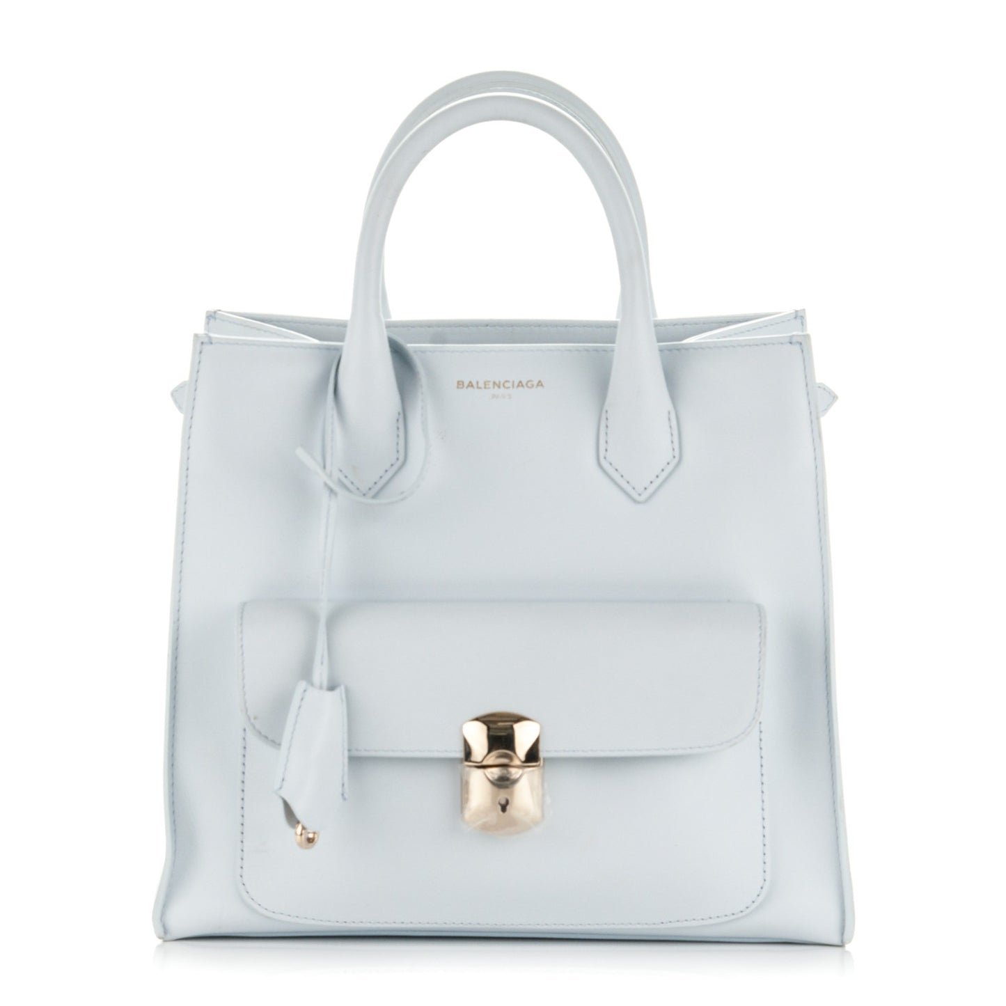 Calfskin Padlock Mini All Afternoon Bleu Cloud