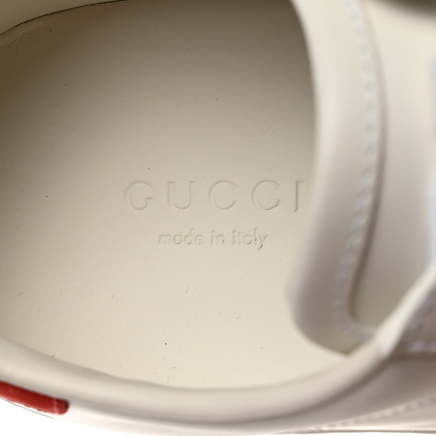 Gucci Calfskin Web Interlocking G Womens Ace Sneakers 36 White 6 of 9