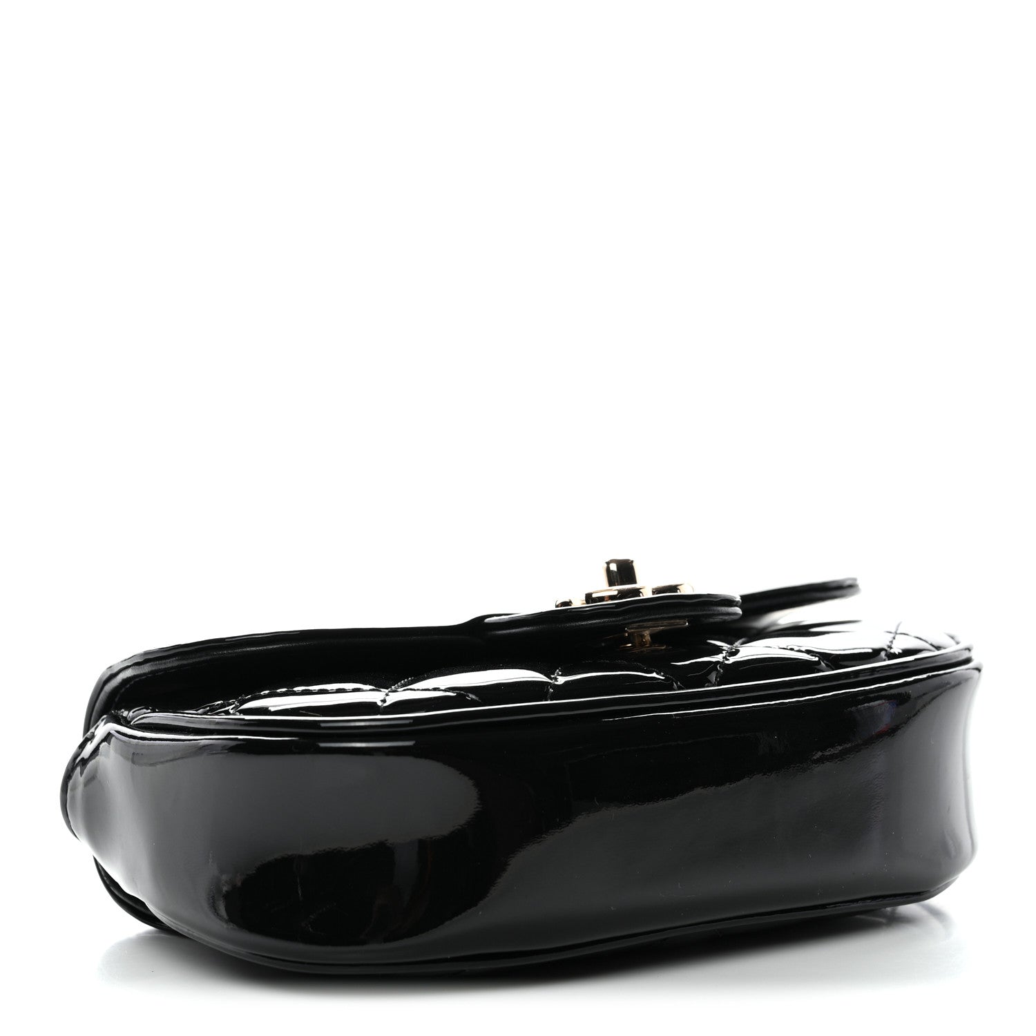 Chanel Patent Calfskin Quilted Mini Flap Black 4 of 11