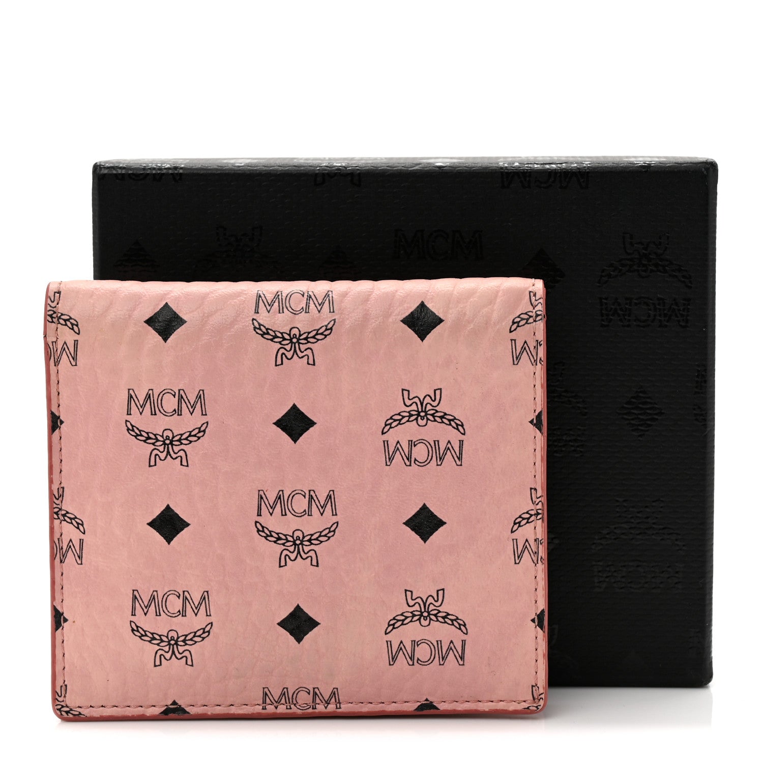 MCM Visetos ID Wallet Pink 9 of 9