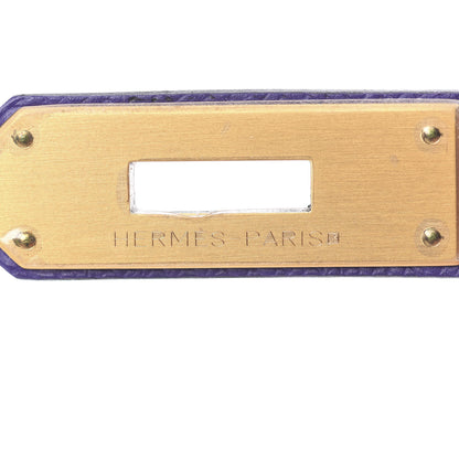 Hermes Epsom Horseshoe Birkin 30 Blue Encre Ultraviolet Rose Tyrien 24 of 35