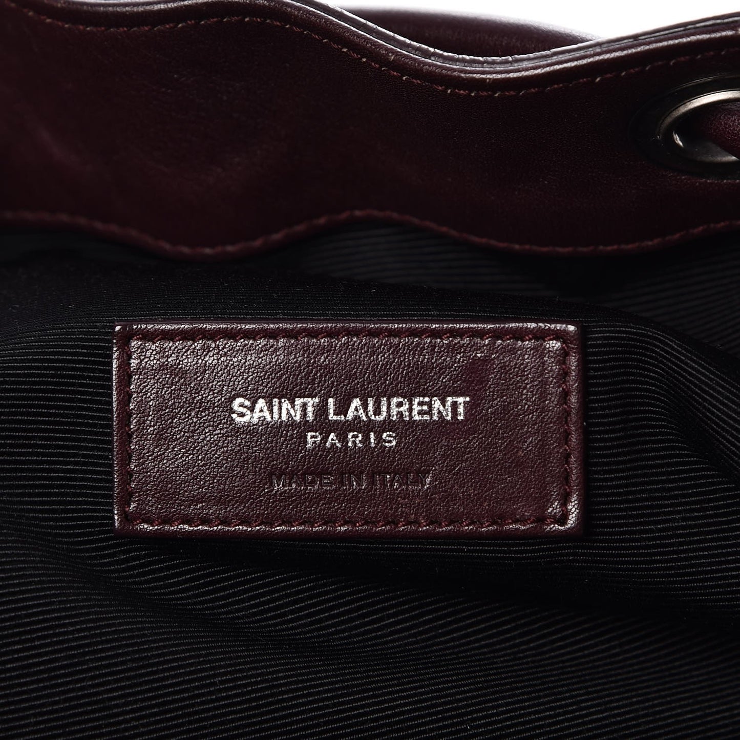 Calfskin Medium Rider Bucket Bag Bordeaux