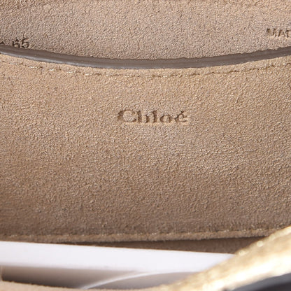 Chloe Metallic Calfskin Lambskin Suede Mini Pixie Signature Belt Bag Gold 6 of 9