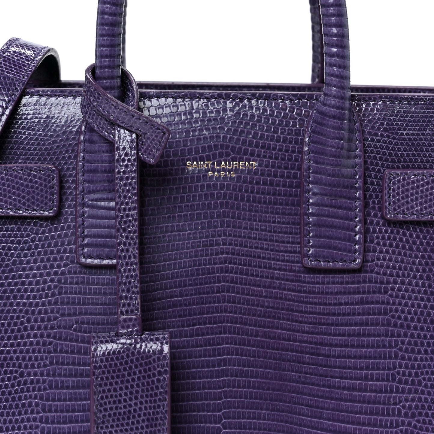 Lizard Calfskin Embossed Nano Sac De Jour Bright Bright Lilas