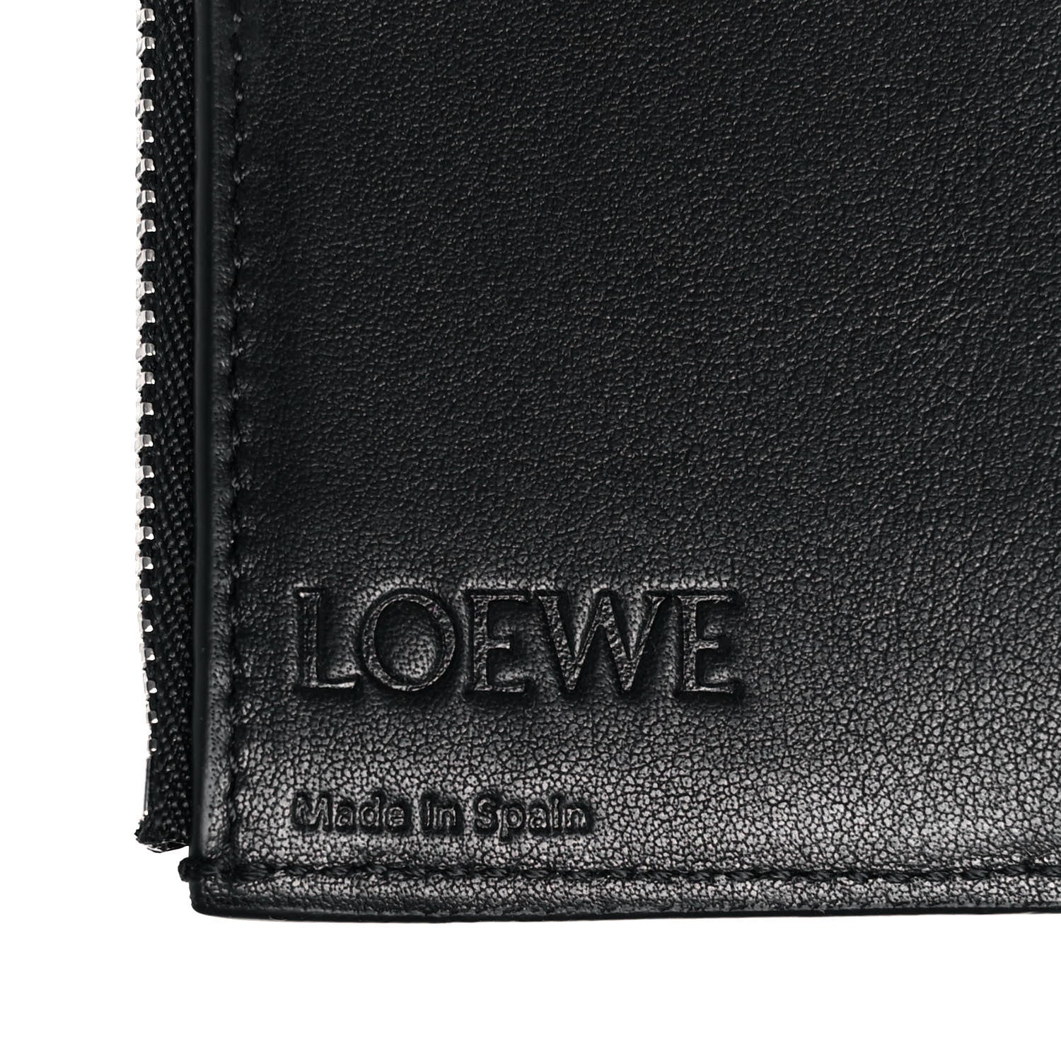 Loewe Grained Calfskin Small Vertical Wallet Black 7 of 9