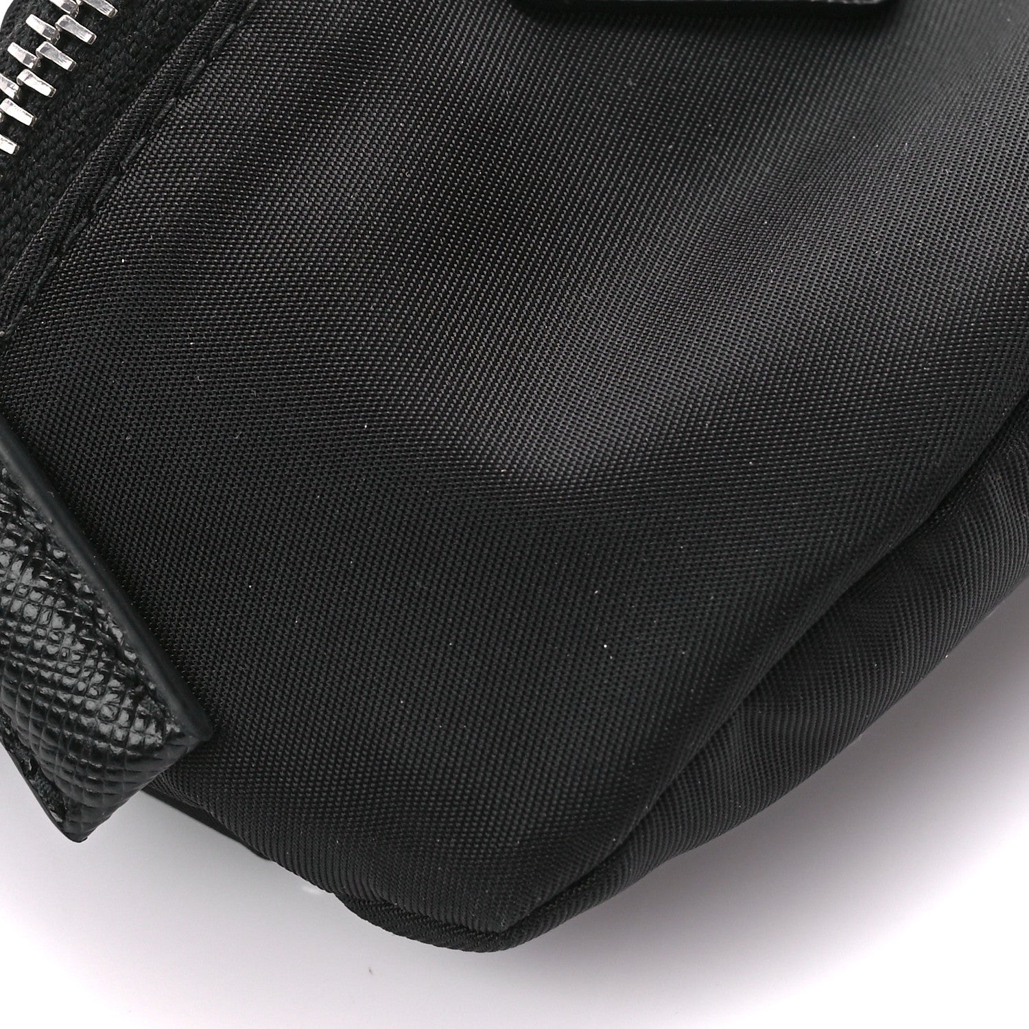 Prada Tessuto Nylon Wrist Pouch Black 8 of 10