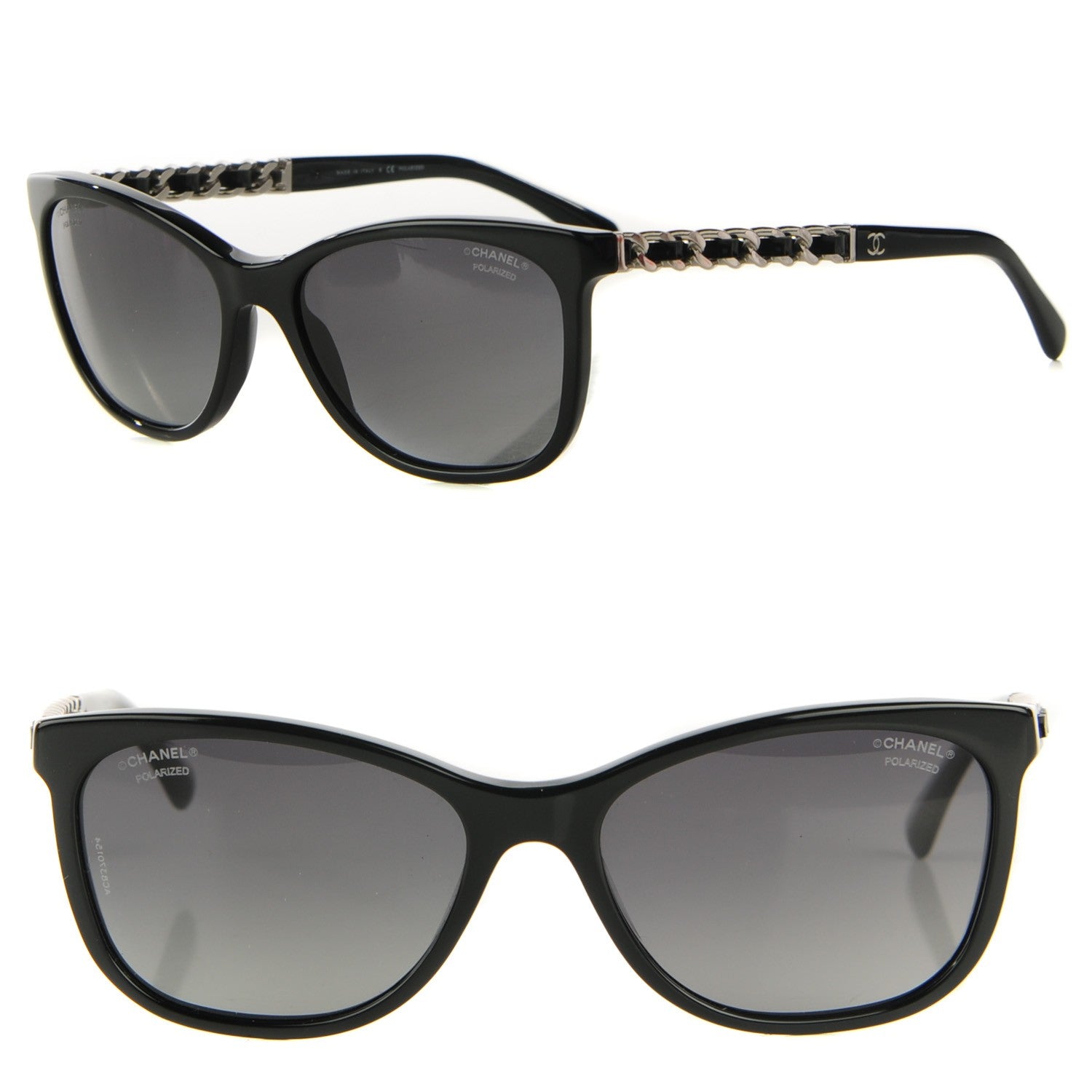 Chanel Cat Eye Chain Sunglasses 5260-Q Black 1 of 6