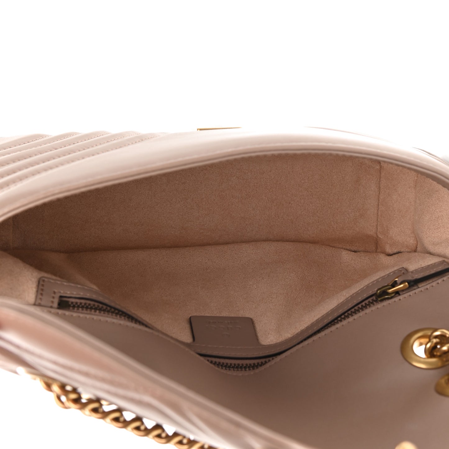 Calfskin Matelasse Small GG Marmont Shoulder Bag Porcelain Rose