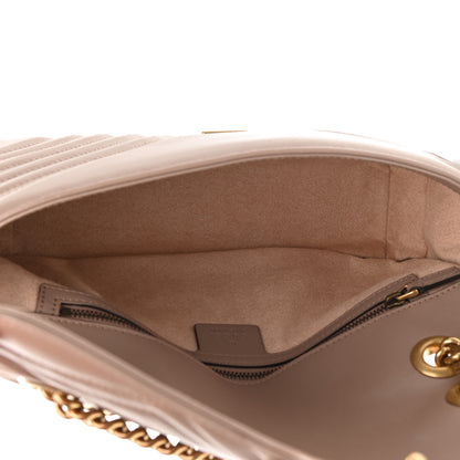 Gucci Calfskin Matelasse Small GG Marmont Shoulder Bag Porcelain Rose 5 of 9