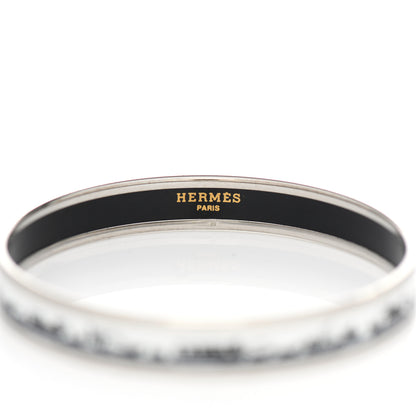 Hermes Enamel Printed Carriage Narrow Bracelet 65 4 of 7
