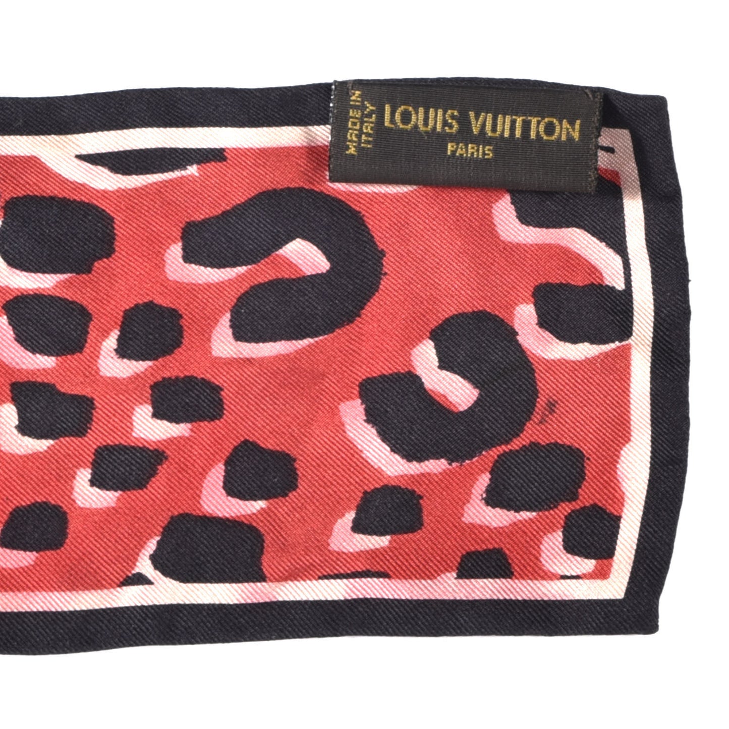 Silk Leopard Bandeau Rouge