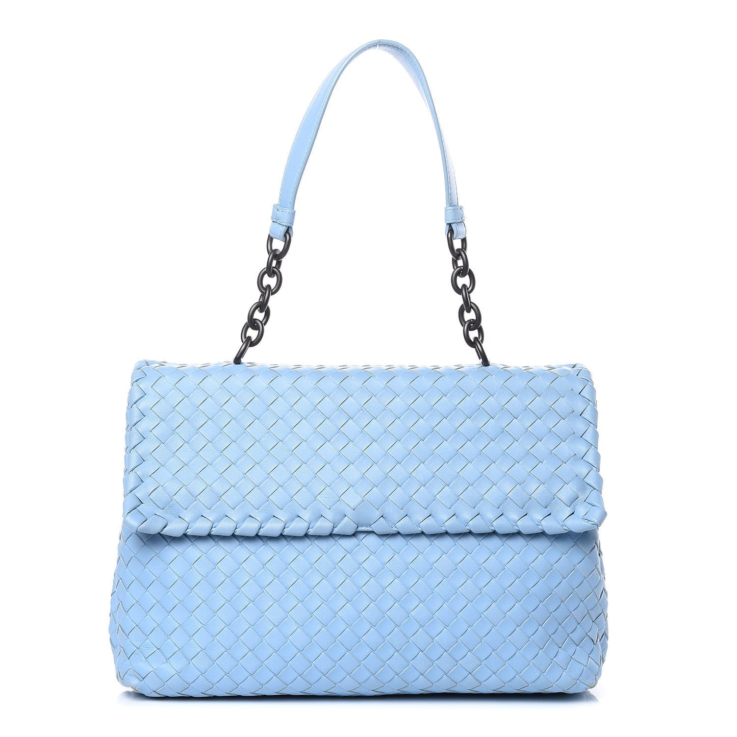 Nappa Intrecciato Large Olimpia Bag Light Blue