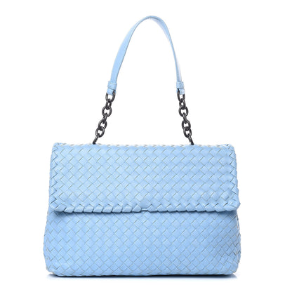 Bottega Veneta Nappa Intrecciato Large Olimpia Bag Light Blue 1 of 14