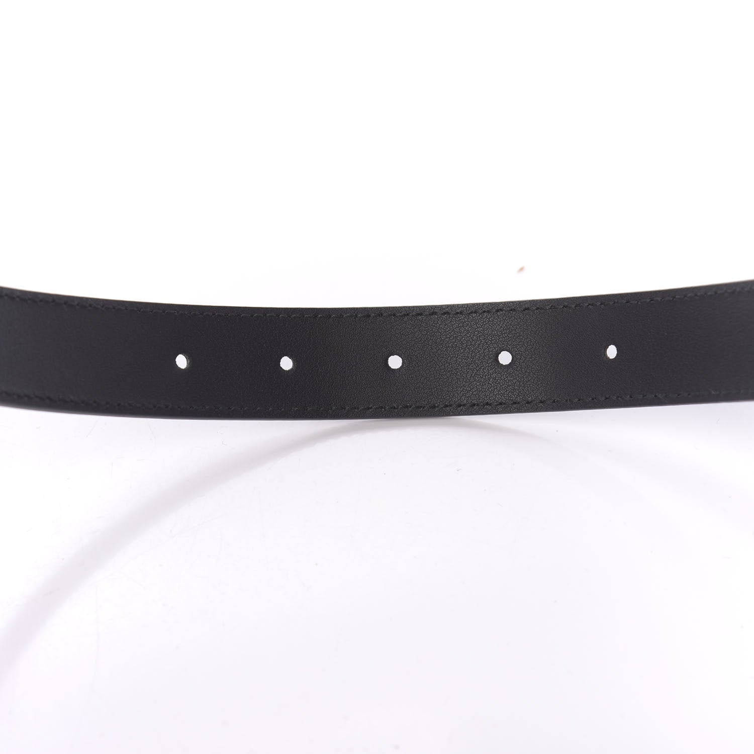 Gucci Moon Calfskin Torchon Double G 25mm Belt 80 32 Black 6 of 9