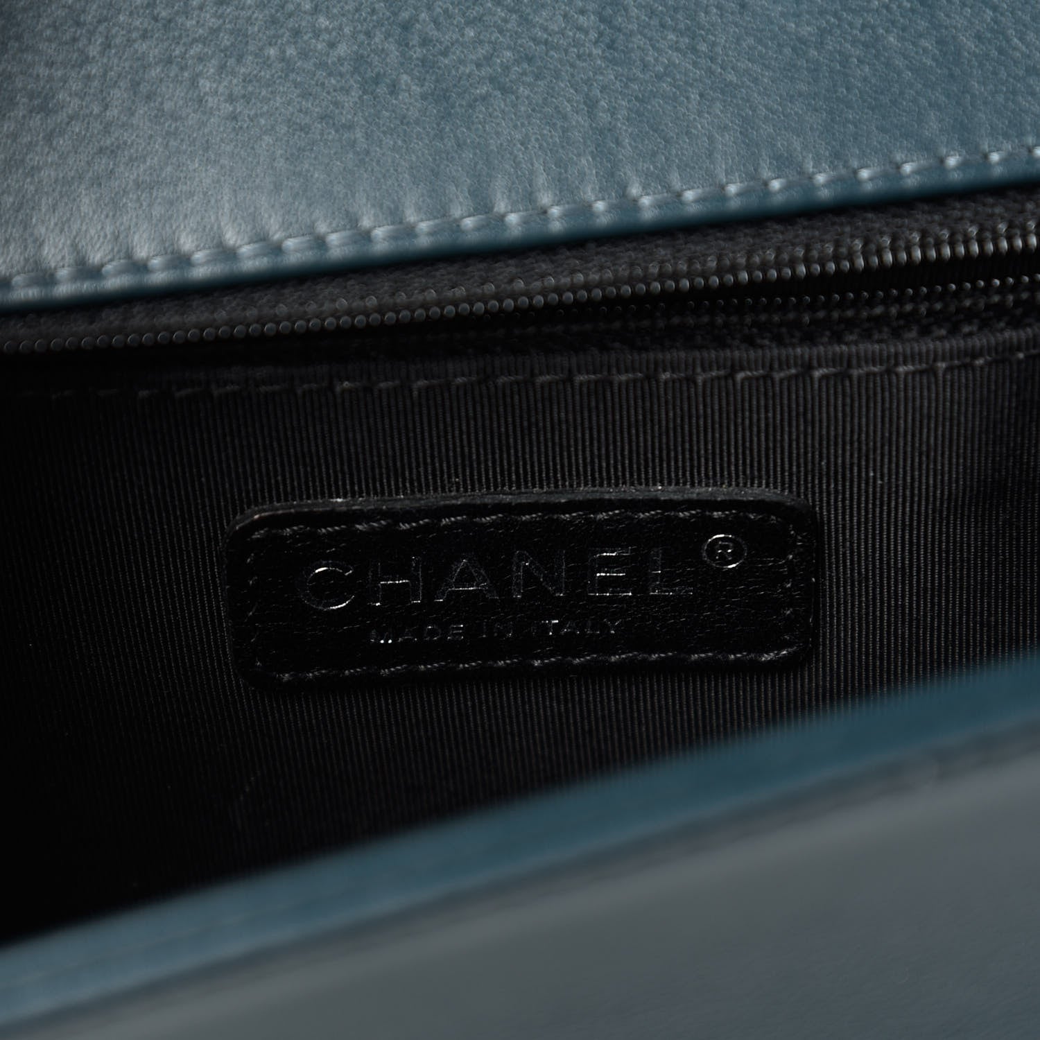 Chanel Calfskin Embossed New Medium Cordoba Boy Flap Green 9 of 11