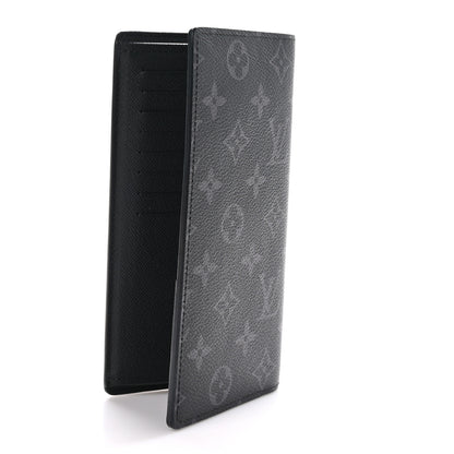 Louis Vuitton Monogram Eclipse Brazza Wallet 3 of 9