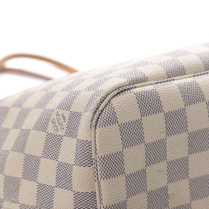 Louis Vuitton Damier Azur Neo Neverfull MM Rose Ballerine 13 of 24