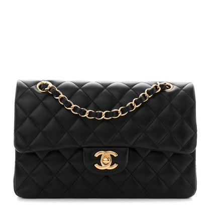 Chanel Lambskin Quilted Small Double Flap Black 1 of 13