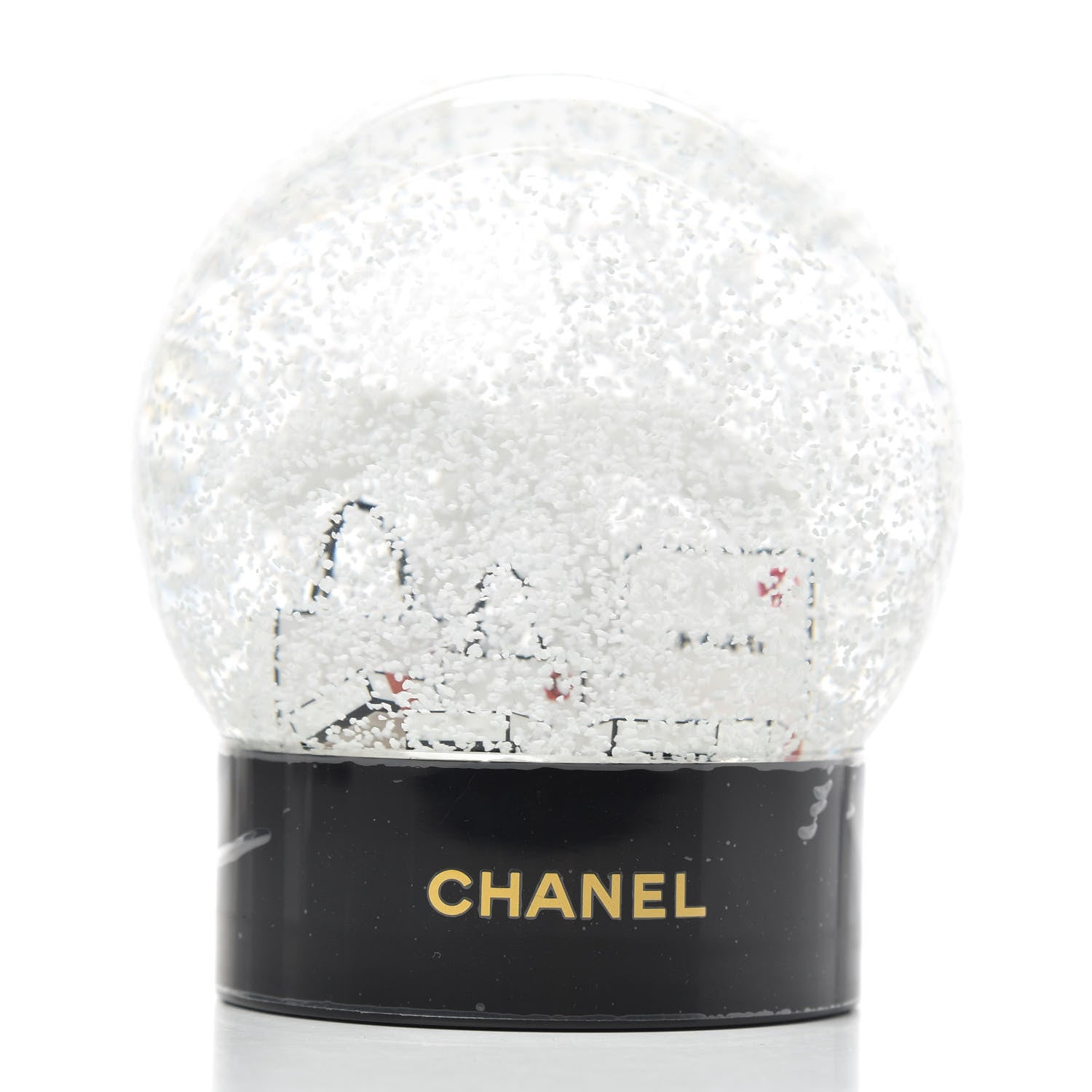 Chanel Glass CC Shopping Bag Snow Globe 2 of 4