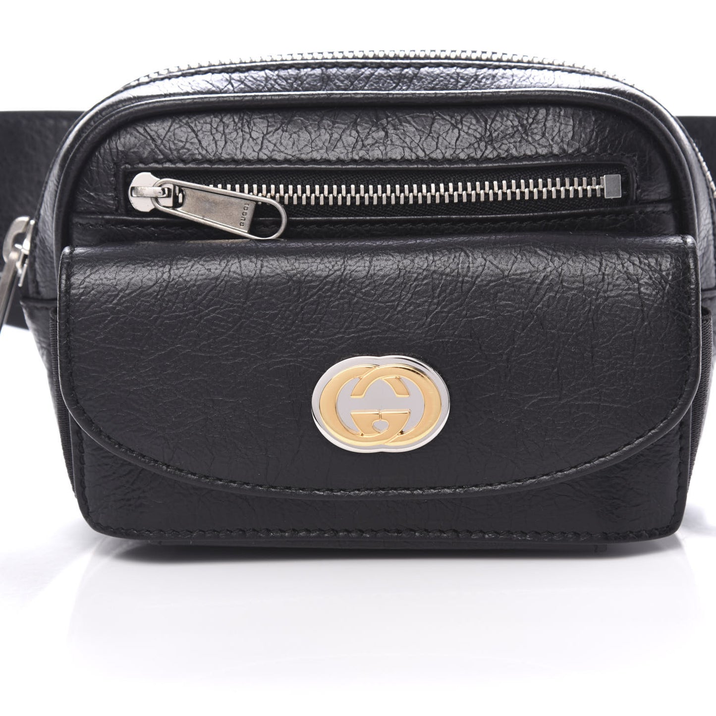 Fluffy Calfskin Mini Morpheus Belt Bag 70 28 Black