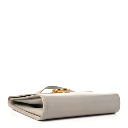 Salvatore Ferragamo Calfskin Gancio Lock Satchel Grey 4 of 12