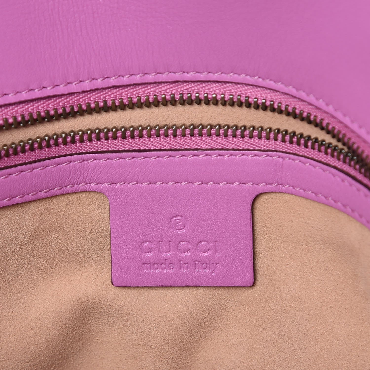 Gucci Calfskin Matelasse Medium GG Marmont Shoulder Bag Candy Mousse 7 of 9