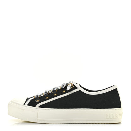 Christian Dior Canvas Walk'N'Dior Low Top Sneakers 38 Black 1 of 8