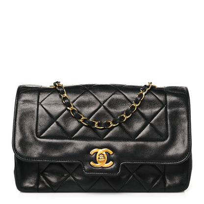 Chanel Lambskin Quilted Small Single Flap Black 1 of 10
