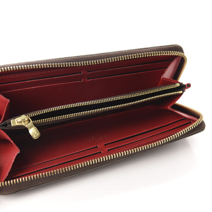 Louis Vuitton Damier Ebene Clemence Wallet Cherry 5 of 8