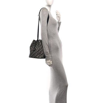 Christian Dior Oblique Bucket Bag Blue 2 of 10