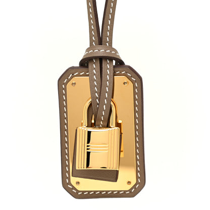 Hermes Swift Large O'Kelly Pendant Necklace Etoupe 4 of 6