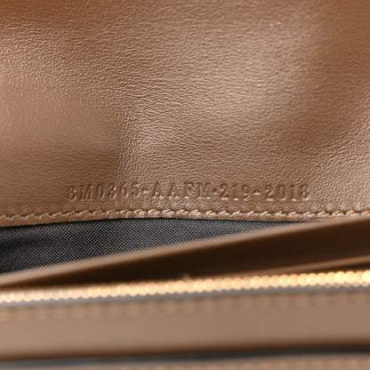 Fendi Vitello Soft F is Fendi Bi-Color FF 1974 Embossed Continental Envelope Wallet On Chain Maya Black 7 of 12