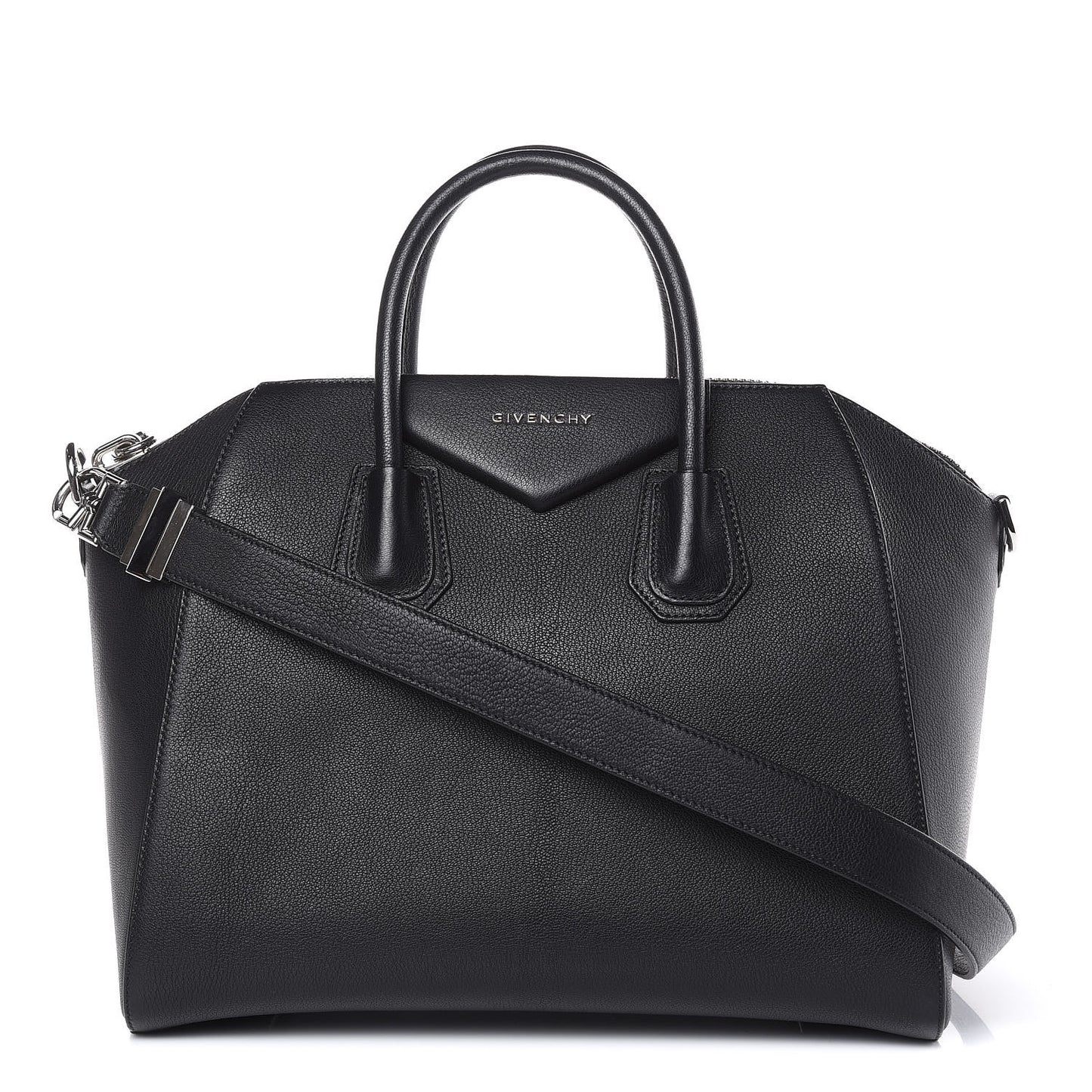 Sugar Goatskin Medium Antigona Black