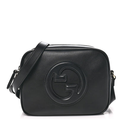 Gucci Sakai Be Green Calfskin Diagonal Stitched Small Blondie Shoulder Bag Black 6 of 28
