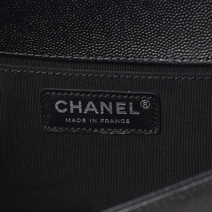 Chanel Caviar Quilted Medium Boy Flap So Black 8 of 10