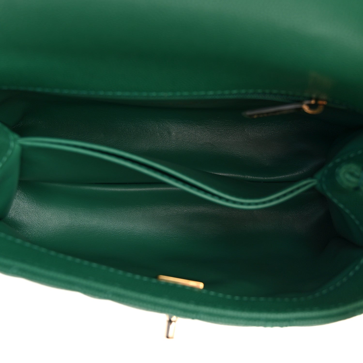 Chanel Caviar Quilted Mini Coco Handle Flap Green 5 of 11