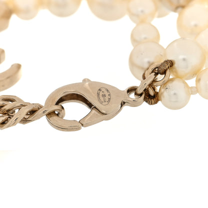 Chanel Pearl CC Multi Strand Bracelet Gold 4 of 5