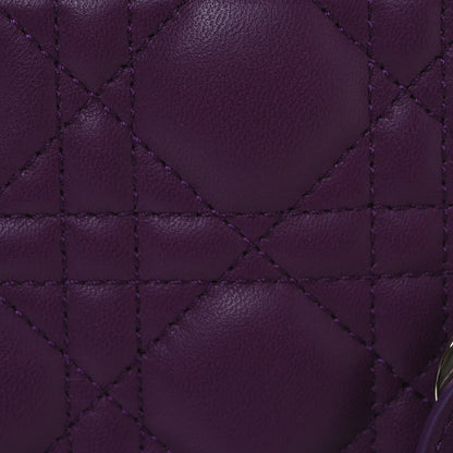 Christian Dior Lambskin Cannage Small My ABCDior Lady Dior Purple 8 of 10