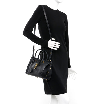 Saint Laurent Calfskin Monogram Baby Downtown Cabas Black 2 of 7