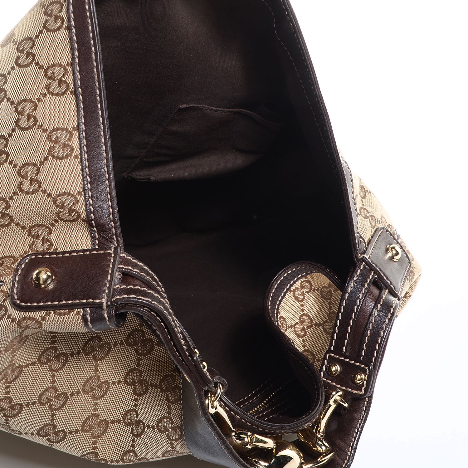 Gucci Monogram Wave Hobo Dark Brown 5 of 7
