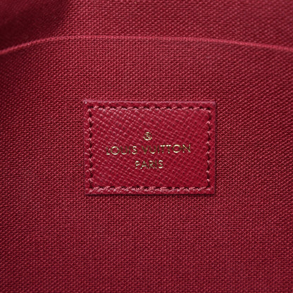 Louis Vuitton Monogram Pochette Felicie Chain Wallet Fuchsia 6 of 8