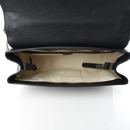 Gucci Calfskin GG Marmont Messenger Bag Black 5 of 10