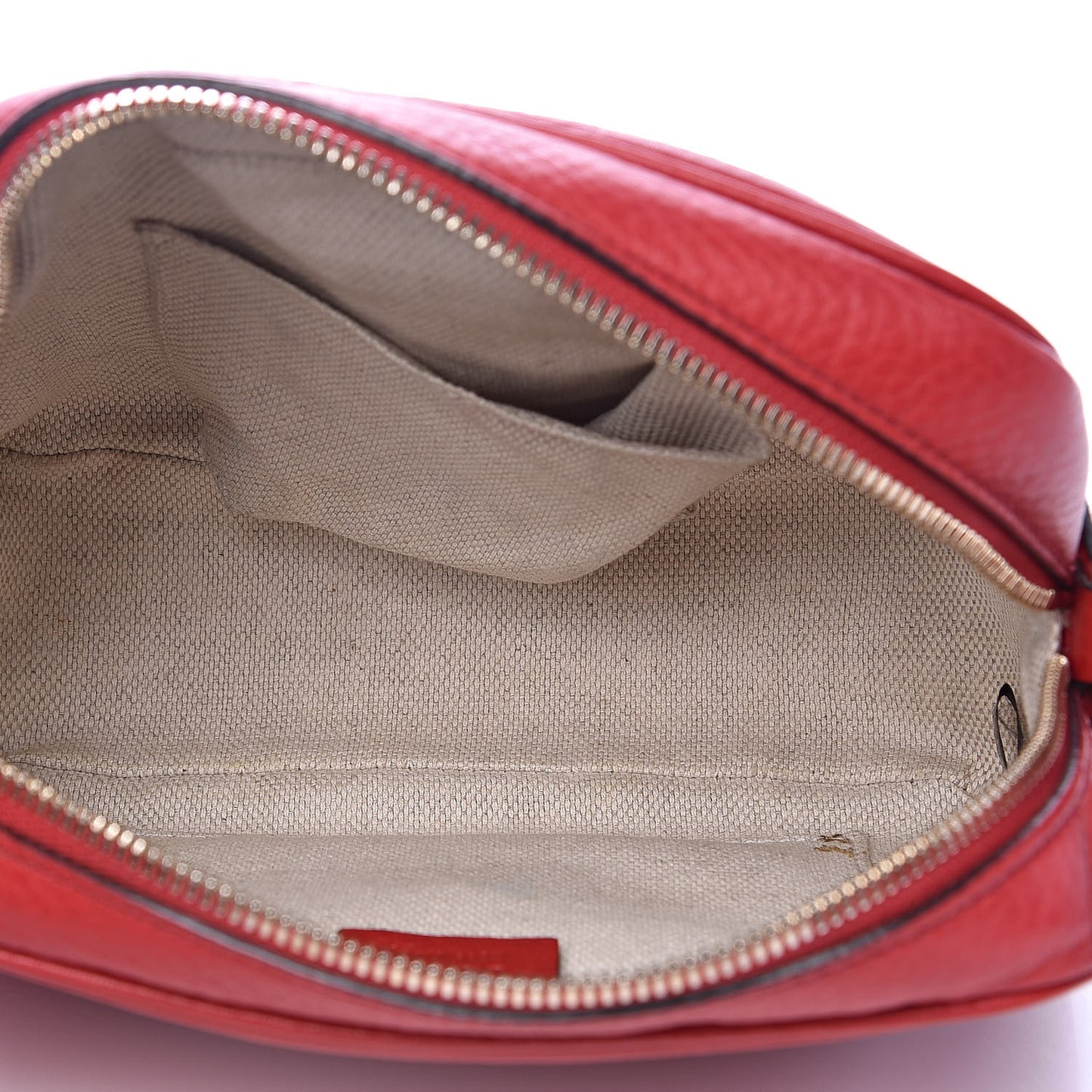 Pebbled Calfskin Small Soho Disco Bag Tabasco Red