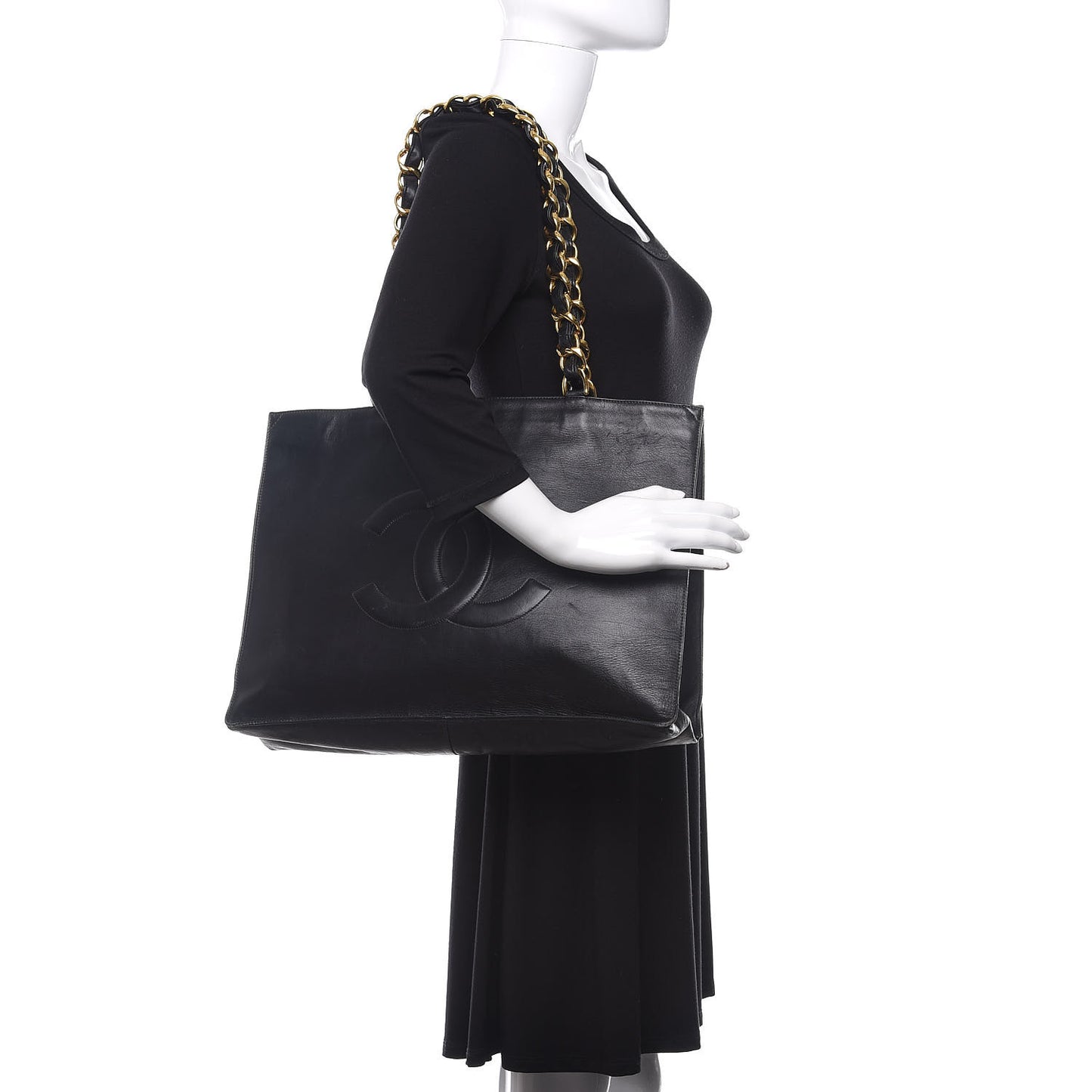 Lambskin CC Tote Black